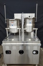 Crown DC-6 and DC-10 Steam DOUBLE KETTLE with Market Forge MT10T6G Base NAT GAS