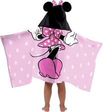 Jay Franco Kids Hooded Towel 22" X 51" Super Soft Bath Wrap with 3D Hood, Clas