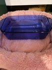 PYREX COBALT BLUE LOAF BAKING PAN  Dish 213-R  1.5 QT   1.5 L EXCELLENT