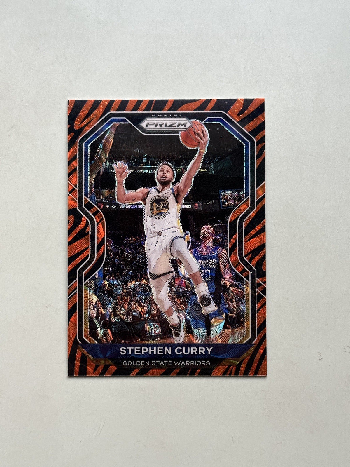 2020 Panini Prizm Tiger Stripe Stephen Curry SSP Golden State GSW Warriors