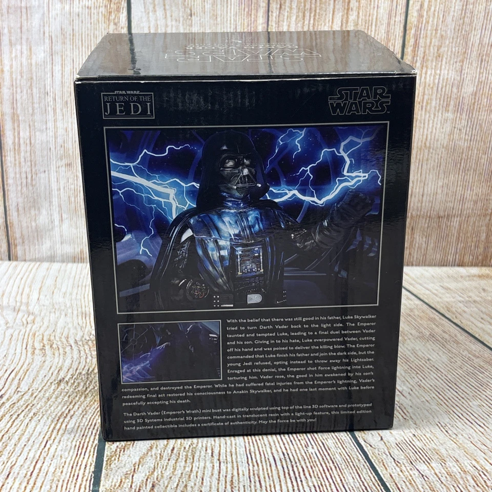 Star Wars Darth Vader Emperor’s Wrath Collectible Mini Bust Gentle Giant - Image 2 of 4