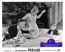 FREAKS 1932: WALLACE FORD, OLGA BACLANOVA , LEILA HYAMS HARRY EARIES  8X10 PHOTO