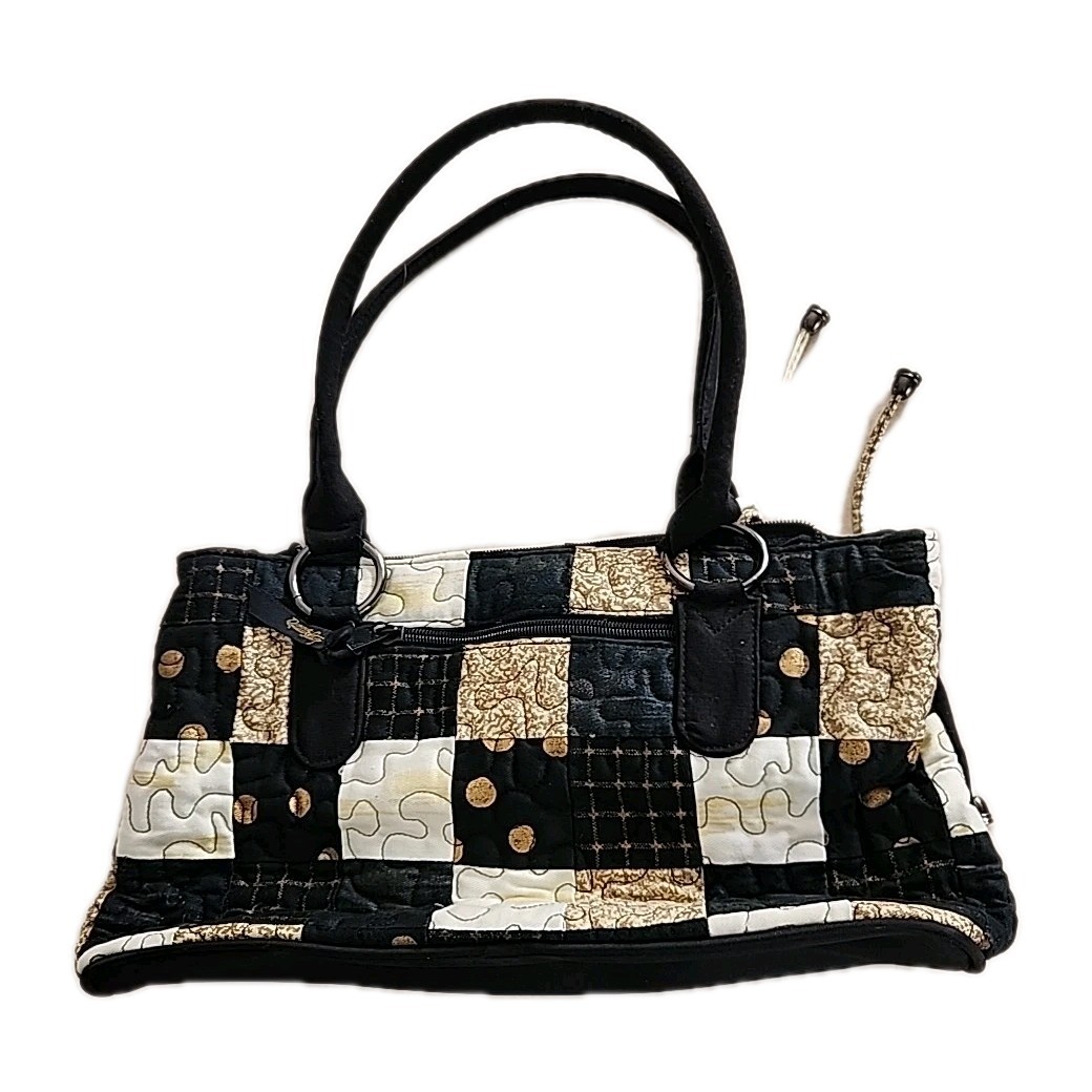 Donna Sharp Purse Quilted Patchwork Organizing Se… - image 6