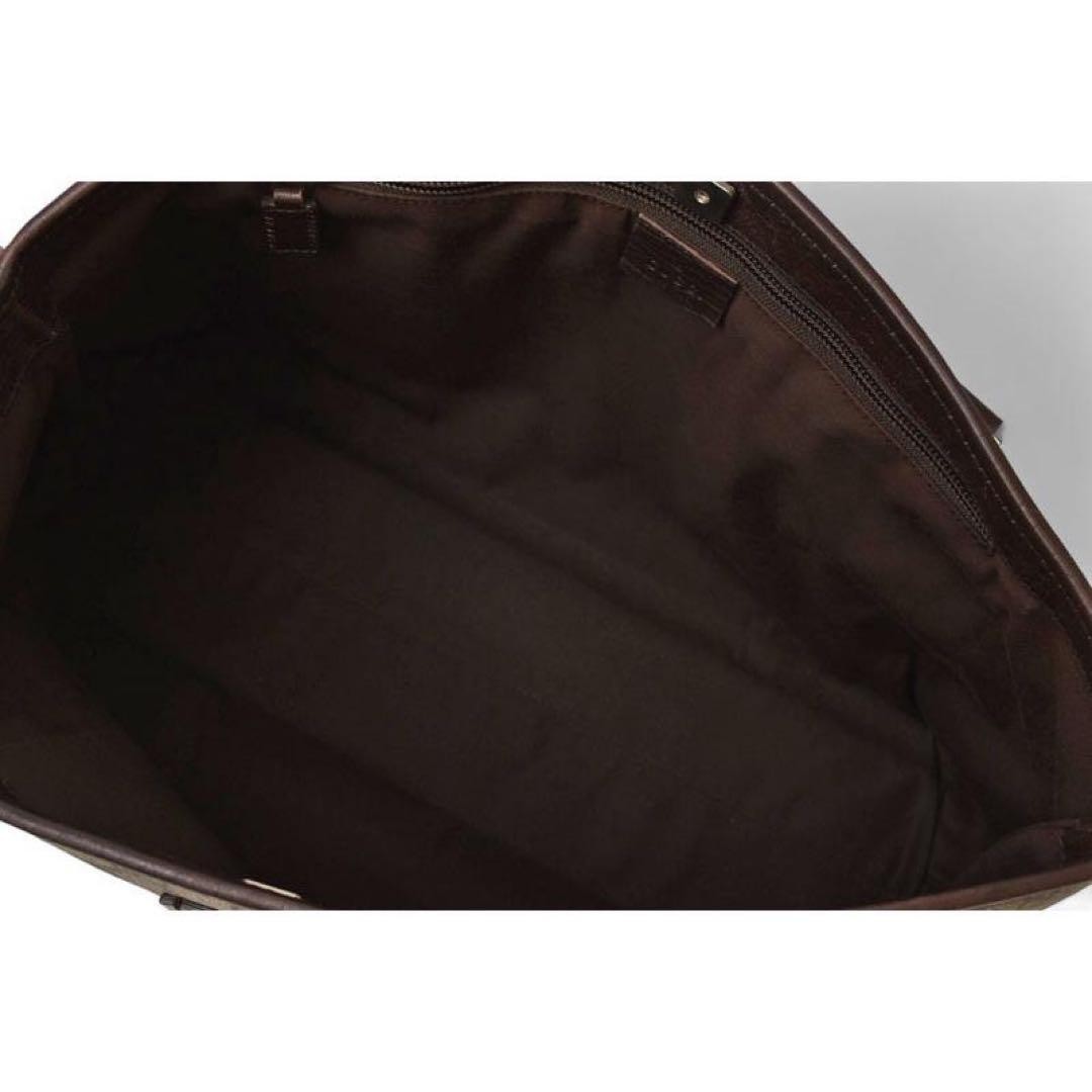 Gucci Tote Bag Beige Brown Leather SA Excellent Condition Fashion Ladies thumbnail 7