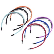 6Pcs Teeth Hairbands Durable Hair Hoops for Hair Decoration Assorted Colors