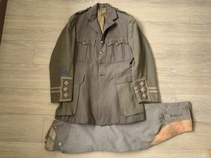 WW1 British Army Artillery Officer P1916 Cuff Ranks Service Dress Uniform 1916