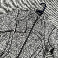 Lululemon Define Jacket Womens Size 8 Black Gray Long Sleeve Full Zip Mock Neck