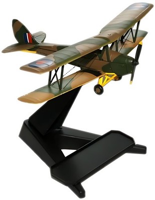 Oxford Diecast De Havilland DH.82 Tiger Moth T-6296, RAF Hendon Maßstab 1:72 Modell
