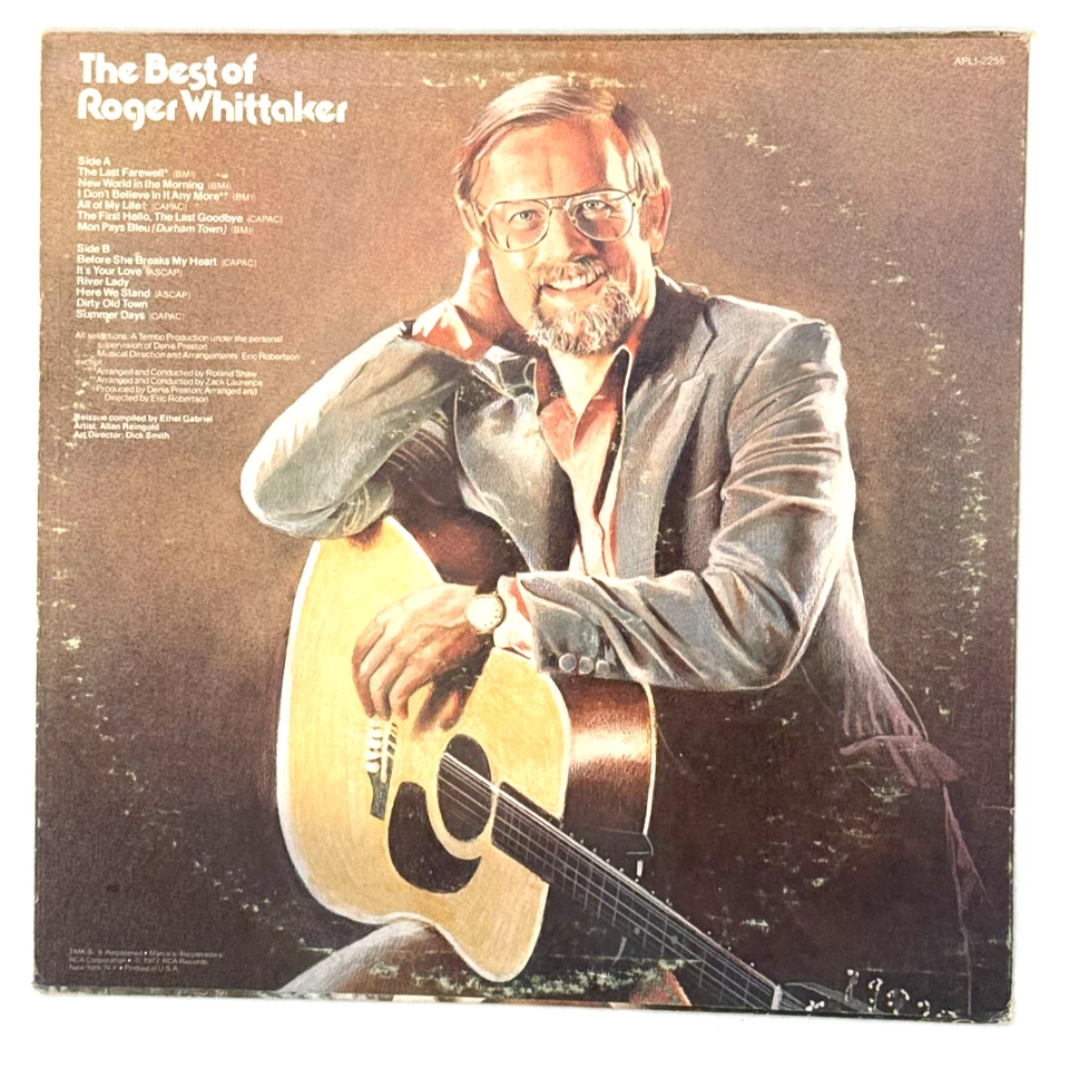 Roger Whittaker The Best Of Roger Whittaker LP 1978 RCA Look at Pics Foto 2 de 4