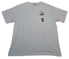 Vintage Warner Bros Studio Store Bugs Bunny Basketball Pocket Shirt Mens XL