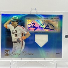 2009 Topps Tribute - Autographed Relics Gary Carter #TAR-GC1 Blue /75 (AU, MEM)