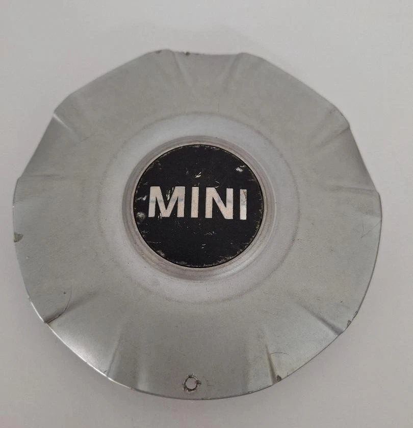 MINI COOPER 2004-2009 TAPAS CENTRALES PLATEADAS 36136764100-01 - OEM 4 piezas ALEMANIA MFG Foto 4 de 4