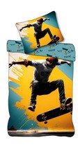 Set Biancheria Da Letto Skateboard Skater 2 Pezzi 135 X 200 CM 100% Cotone