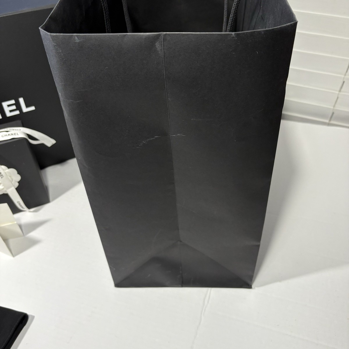 Chanel Large Magnetic Box, Shopping Bag, 3 Ribbons, Card