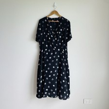 Basque Dress Plus Size AU 16 US 12 Rouge Blooms BNWT