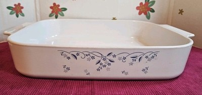 Vgt Corning Ware Provincial Blue Roasting Dish 12 1/4''× 10 1/2''× 2 1/2'' A-21