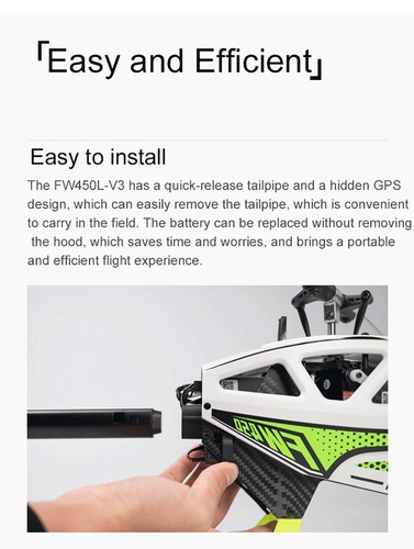Fly Wing FW450L V3 6CH GPS 3D Automatische Rückkehr schwebend RC Hubschrauber - Picture 14 of 28