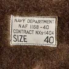 Freewheelers N-1 Deck Men's Military Jacket 40 Khaki Beige Faux Fur Button Down