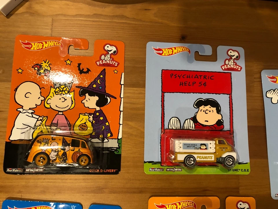 6 件套全新风火轮 2014 花生史努比流行文化 | 全新带盒 — 第 2/4 张图片