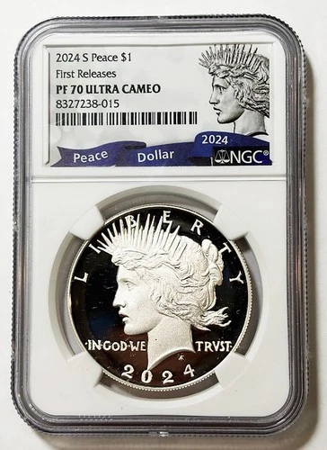 2024-S  PROOF Peace Silver Dollar NGC PF70 ULTRA CAMEO