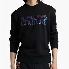 Versace Jeans Couture Reflective Logo Crew Sweatshirt XL