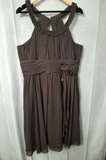 Mori Lee by Madeline Gardner Brown Cocktail Formal Dress Sz 22 Y2K Fairy Prom