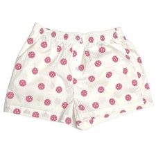 Happily Grey Pickleball Pajama Shorts Small Pink 100% Cotton Lounge Sleep EUC