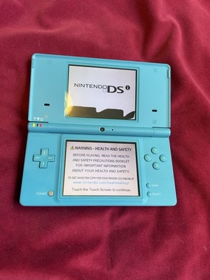 NINTENDO DSI HELLBLAU - gesprungenes oberes Display funktionierende Konsole