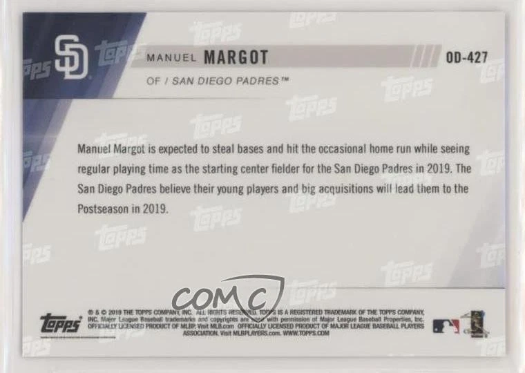 2019 Topps Now Opening Day /373 Manny Margot #OD-427 - Image 2 of 2