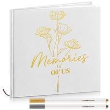 Colarr Hardcover Couples Scrapbook 144 Pages 8.7 x 8.7 Couples Photo Album