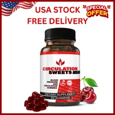 Circulation Sweets Beet Root Gummies - High Blood Pressure Supplements with S7, 