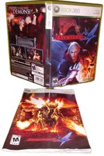 Devil May Cry 4 Box Art Insert & Manual Only (Microsoft Xbox 360, 2008) NO GAME
