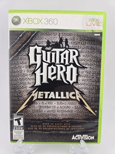 Guitar Hero: Metallica (Microsoft Xbox 360) CIB Complete Disc & Manual
