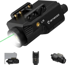 Pistol Laser Light Combo - 800 Lumens Green Laser Beam Flashlight Combo for Gloc
