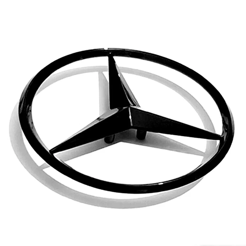Insignia tapa maletero trasero emblema estrella negro brillante mercedes w218 amg cls63 cls550/ Foto 4 de 4
