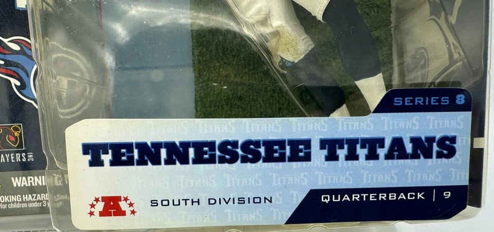 Boneco de ação McFarlane NFL Series 8 Steve McNair Tennessee Titans brinquedo - Imagem 3 de 4