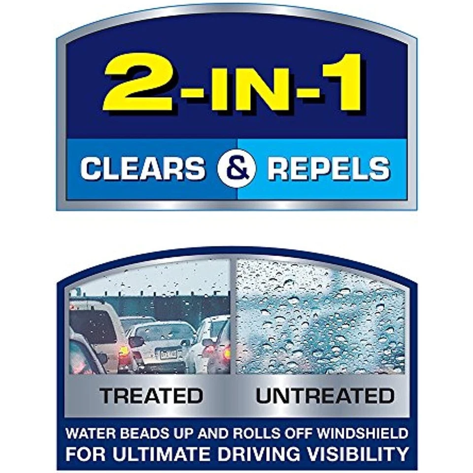 Rain-X 5079282-2 Latitude 2 合 1 防水擦拭刀片,28 英寸 — 第 3/4 张图片