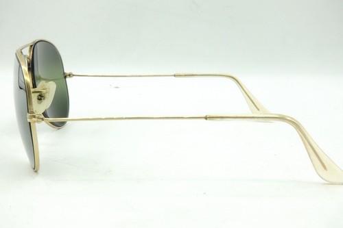 B&L Ray-Ban USA 1/10 12K GF Green Double Gradient Mirrored Aviator Sunglasses 58 - Picture 2 of 9