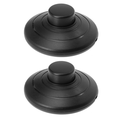 2 Pcs Round Foot Pedal Switch Electric Foot Switch Floor Lamp Foot Switch