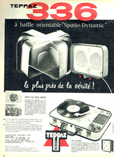 publicité Advertising  1122  1958   Teppaz 336   coffret duo spatio  Dynamic