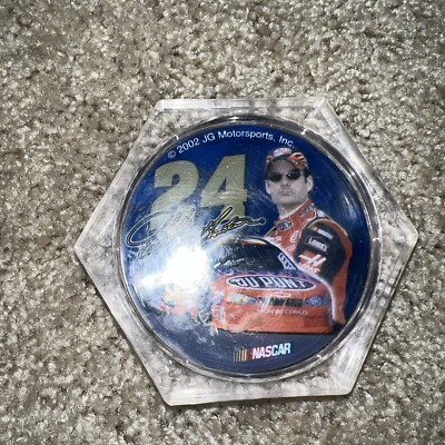 4G Jeff Gordon 24 Coaster 2002 Nascar Tabletop, Table, Mancave