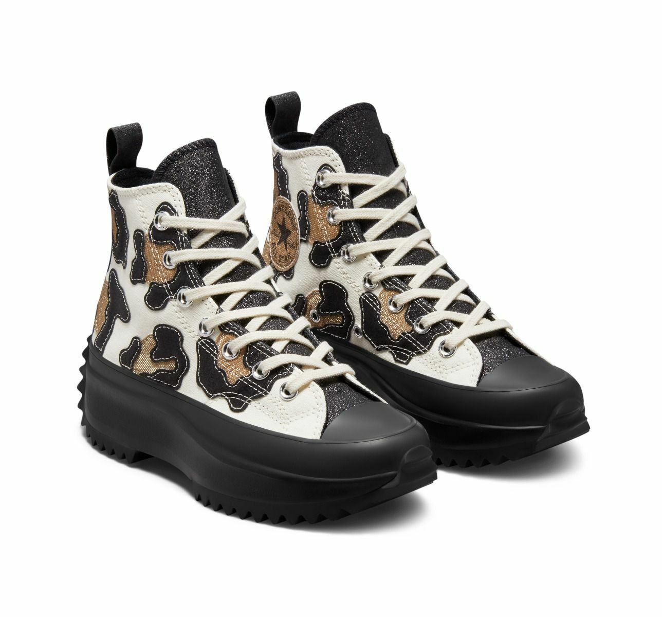 NEW Women&#039;s Run Star Hike Glitter Leopard Platform Shoes Boots 172036C | eBay