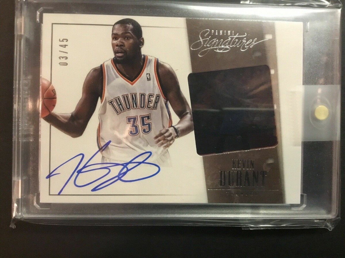 Kevin Durant 2013-14 Panini Signatures #8 03/45 Autograph AU