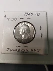 Washington Silver Quarter 1964 D