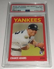 2019-20 Topps 582 Montgomery Set 1 #19 Chance Adams Card RC PSA 10 Gem Mint 