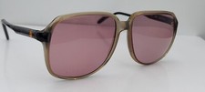 Vintage Ceruti 1881 616 Gray Oval Sunglasses Italy FRAMES ONLY