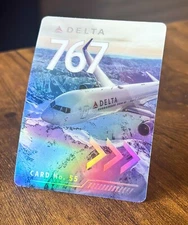 Delta Airlines Aircraft Pilot Trading Card 2022 Boeing 767-300ER No. 55