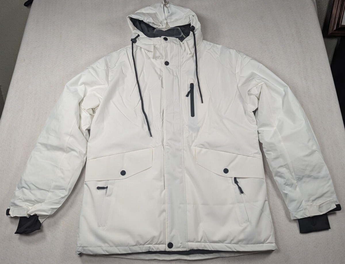 Wantdo Waterproof Winter Jacket Men's Coat Color White