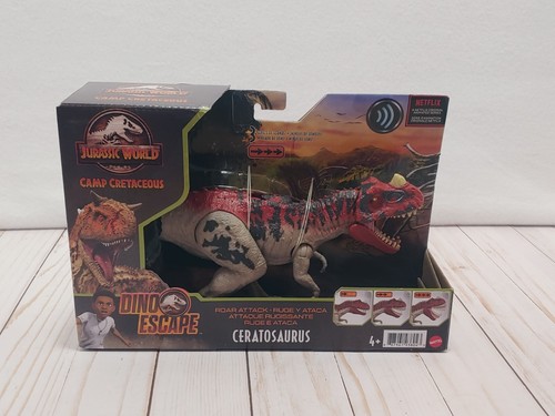 Jurassic World Camp Cretaceous Dino Escape Ceratosaurus Roar Attack Mattel 2021