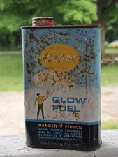 Vintage Cox Glow Fuel Advertising Tin About 80%?? Full One Pint USA Nitro